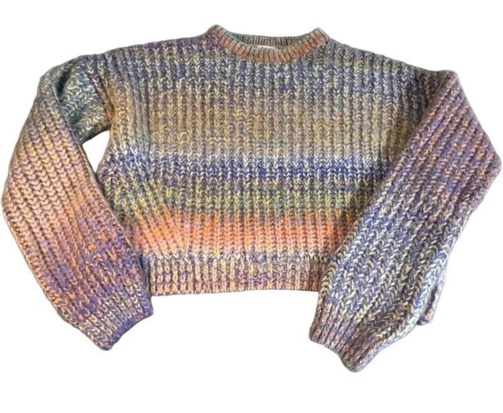 BDG Urban Outfitters Knit Crop Sweater Size S Multi Color